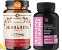 Berberine Complex Supplement plus Fat Burner for Women | Weight Loss & Sugar Support with Raspberry Ketones | Appetite Suppressant, Metabolism Booster, and Belly Fat Reducer | 1 Month Supply