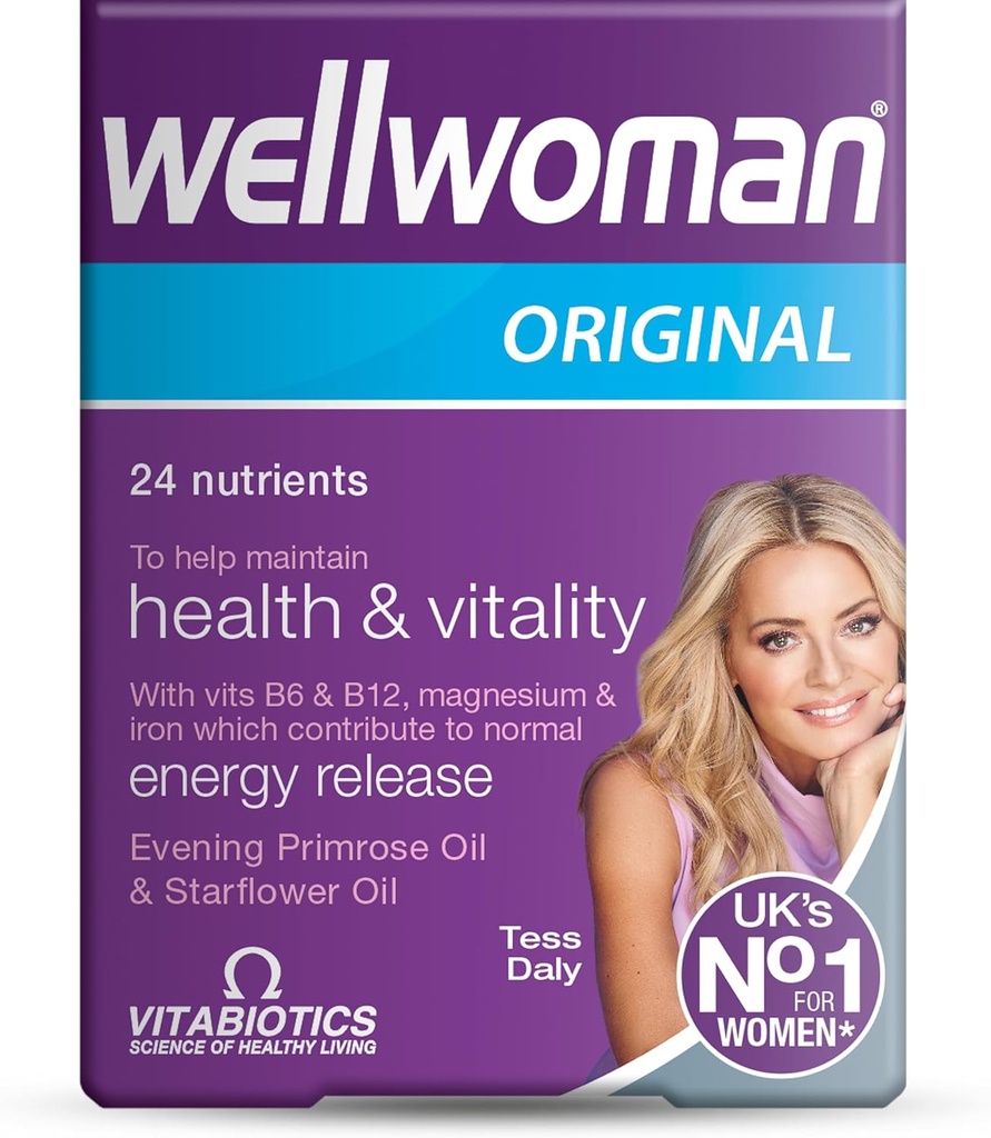 Wellwoman Vitabiotics Advanced Vitamin & Mineral Formula with Evening Primrose & Starflower Oils 30 Capsules