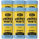 Viter Energy Caffeinated Mints 40mg Caffeine, B Vitamins, Sugar Free. (Wintergreen, 20pcs, 6 Pack)