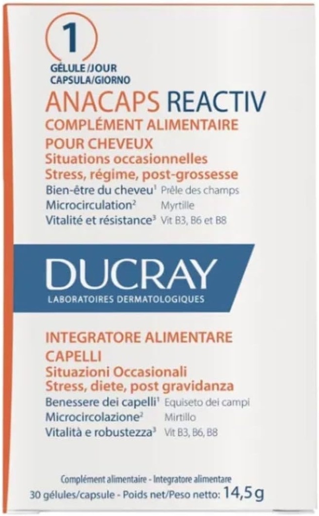 ANACAPS REACTIV complemento alimenticio 30 cápsulas