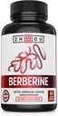 Zhou Berberine with Oregon Grape - Berberine Supplement for Women & Men, Gut Health, Metabolic Function, Berberine 1000mg Per Capsule - 60 Vegetarian Capsules (Pack of 1)