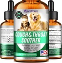 Kennel Cough Treatment for Dogs & Cats - Made in USA - Dog Allergy & Cat Asthma Relief - Mullen Leaf & Elderberry Blend - Dry, Wet & Barky Cough Relief for Dogs & Cats - All Breeds & Sizes - 2 Fl Oz
