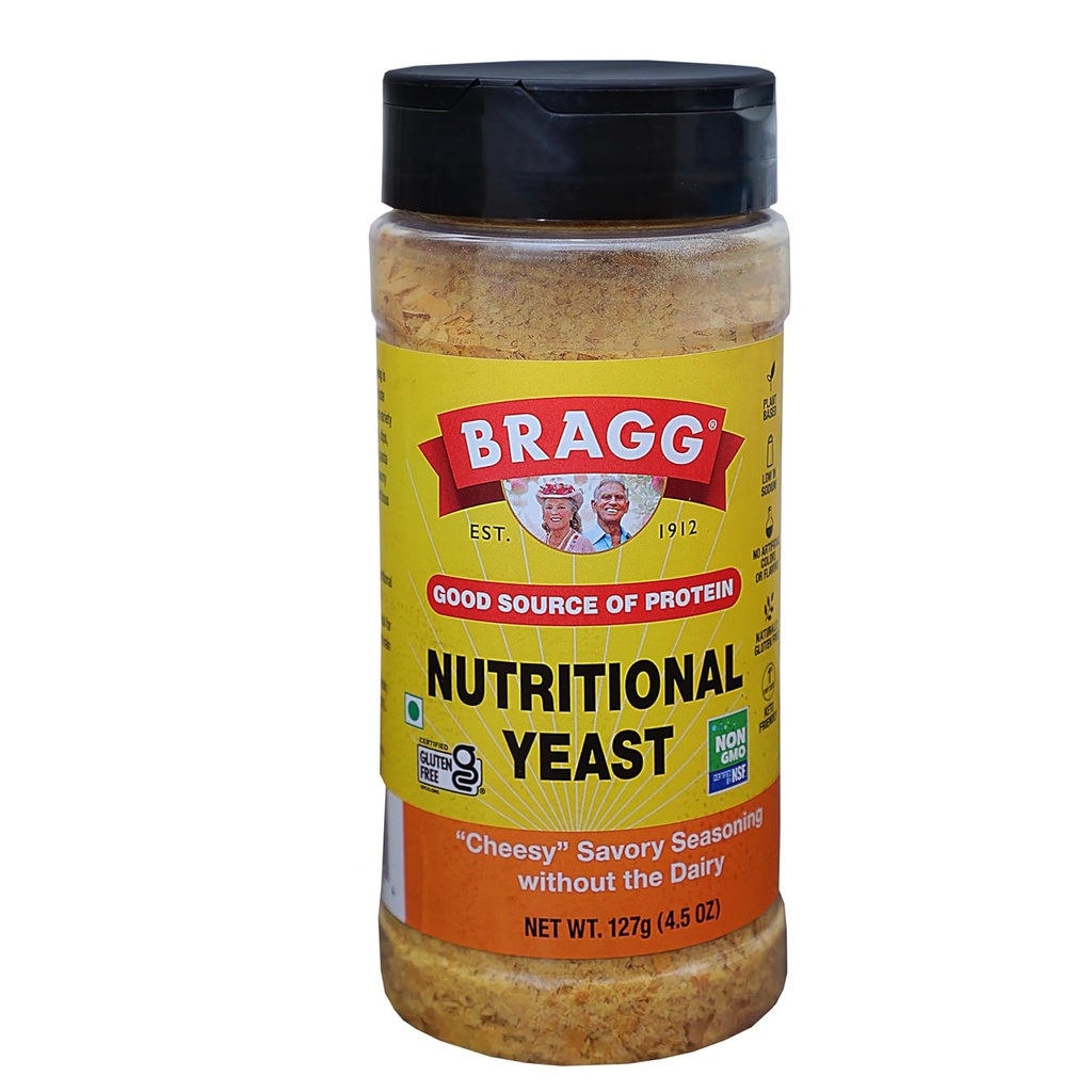 Bragg Premium Nutritional Yeast Seasoning 4.5 Ounce (Packaging May Vary)