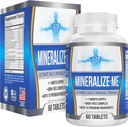 Multi-Mineral Supplement (15-in-1) Iron Free Formula | High-Potency Multiminerals | Essential Trace Minerals | Multimineral Supplements | 60 Tablets