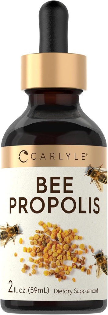 Carlyle Bee Propolis Tincture Drops | 2 Fl Oz | Liquid Extract | Non-GMO, Gluten Free Supplement