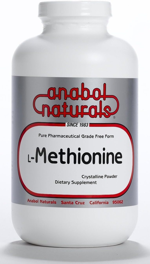 Anabol Naturals L-Methionine Free Form Pure Crystalline 100 Grams