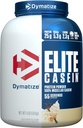 Dymatize Elite Casein Protein Powder, Vanilla, 100% Micellar Casein, 25g Protein, 5.4g BCAAs, 2.3g Leucine, Slow Absorbing for Overnight Muscle Recovery, 4 lb (55 Servings)