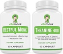 VitaMonk Sleep Blend and L-Theanine: Melatonin Free Sleep Aid & Relaxation Bundle