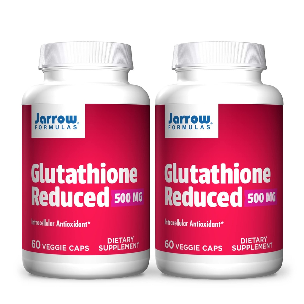 Jarrow Formulas - Glutathione Reduced 500 mg 60 caps (Pack of 2)