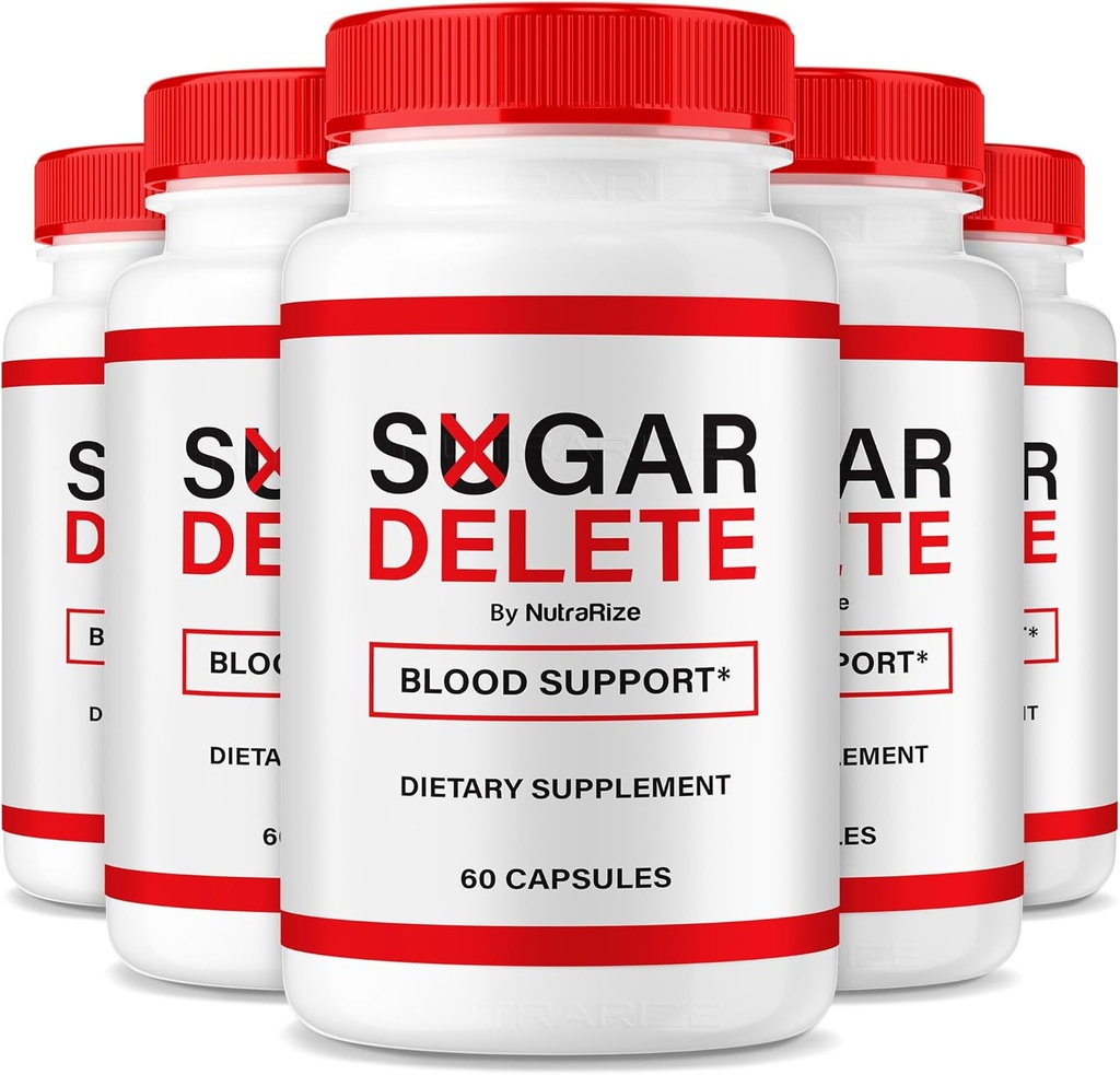 NutraRize (5 Pack) Sugar Delete Capsules, Official Support Formula for Overall Health, Sugar Delete Pills to Maintain Healthy Stable Levels, Premium SugarDelete Pastillas Review (300 Capsules)