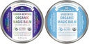 Dr. Bronner's - Organic Magic Balm (2 oz Variety Pack) Arnica-Menthol & Baby Unscented - Made with Organic Beeswax & Hemp Oil, Moisturizes and Soothes Hands, Face & Body | 2 Count