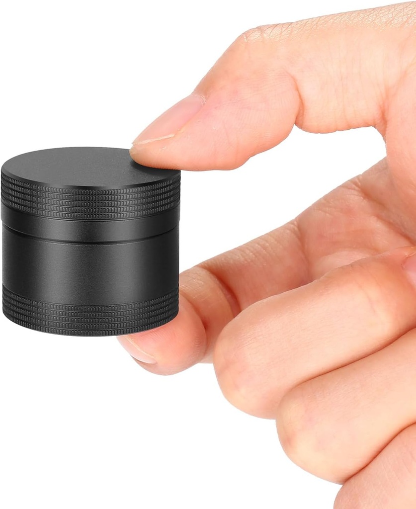 Small Daily Pill Box - Portable Waterproof Metal Pill Case for Pocket or Purse Aluminium Alloy Round Travel Pill Container Medicine Vitamin Organizer Unique Gift