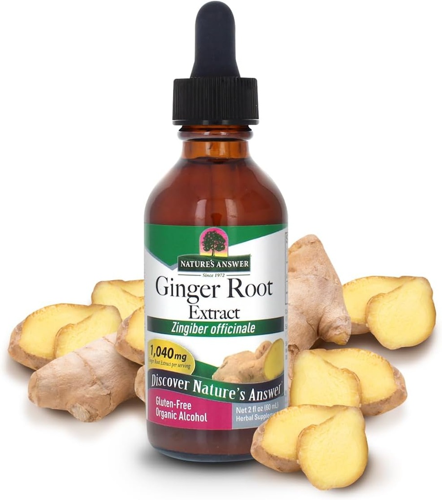 Nature's Answer Ginger with Organic Alcohol, 2-Fluid Ounces