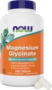 Now Foods Magnesium Glycinate, 240 Tablets - Supports Healthy Muscle and Nerve Functions - Non-GMO