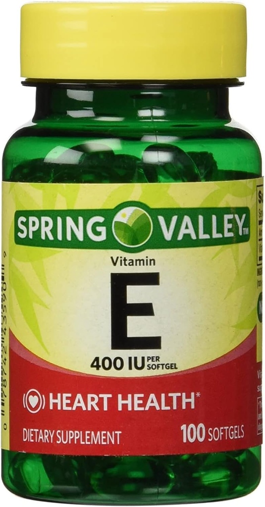 Spring Valley - Vitamin E 400 IU, Water Soluble, 100 Softgels