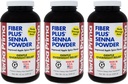 Yerba Prima Fiber Plus Senna Powder, 12 Ounce (Pack of 3) - for Short-Term Use to Restore Regularity, Improved Apple Spice Flavor, Stevia Sweetened, Provides Gentle Overnight Relief, Non-GMO