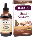 AMBER NATURALZ Radox Blood Support Herbal Blend for Dogs, Cats, Birds, Guinea Pigs, and Rabbits | Herbal Pet Supplement for Circulation and Iron | 4 Fluid Ounce Glass Bottle | Manufactured in The USA
