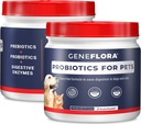 ActivHealth Digestive Enzymes and Probiotic for Pets (Dogs, Cats, Rabbits and More, 125 mg, 120 servings) by Geneflora for Pets Pack of 2