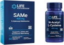 Life Extension Same 400mg & N-Acetyl-L-Cysteine 600mg - 60 Count Liver, Joint & Immune Support