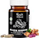 Black Ginger for Men Capsule 500 mg (100 Capsules) Vegan kaempferia parviflora Black Ginger Extract Capsules for Overall Endurance and Performance
