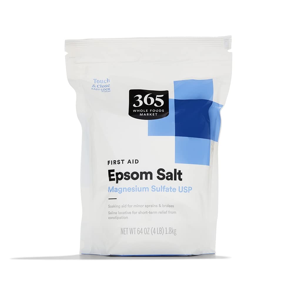 365 by Whole Foods Market, First Aid Epsom Salt, Magnesium Sulfate USP, 64 Ounce