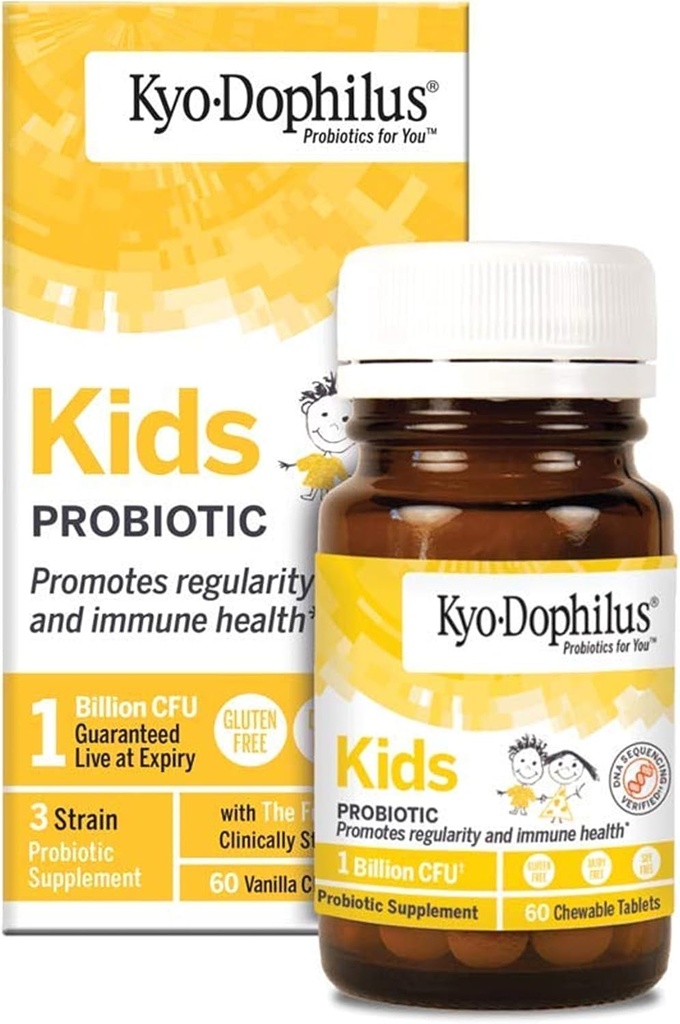 Wakunaga Kyo-Dophilus Kids Probiotic, Promotes Regularity and Immune Health