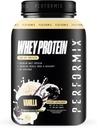 PERFORMIX - Whey Protein Isolate Blend - 24g of Protein - 5.4g of BCAAs - 110 Calories - Muscle Building & Post Workout Recovery - 100% Whey Protein Powder - 1.98 lbs - 30 Servings - Vanilla