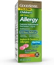 GoodSense Children's All Day Allergy Relief, Cetirizine Hydrochloride Oral Solution 1 mg/mL, Bubble Gum Flavor, Dye Free, Sugar Free, 4 Fluid Ounce