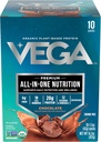 Vega Organic All-in-One Vegan Protein Powder, Chocolate - Superfood Ingredients, Vitamins for Immunity Support, Keto Friendly, Pea Protein for Women & Men, 14.7 oz (Packaging May Vary)
