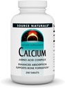 Source Naturals Calcium, Amino Acid Complex- Enhanced Absorption & Supports Bone Formation* - 250 Tablets