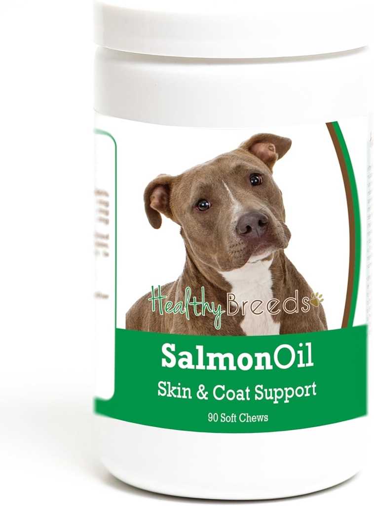 Healthy Breeds Pit Bull Salmon Oil Soft Chews 90 Count