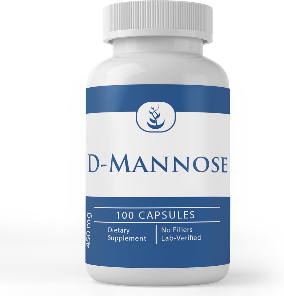 Pure Original Ingredients D-Mannose, (100 Capsules) Always Pure, No Additives Or Fillers, Lab Verified