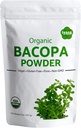 Iyasa Holistics Organic Bacopa Powder (Brahmi Leaf), Certified Organic Ayurveda Superfood, Hair and Brain Tonic, Resealable Pouch of 8 oz