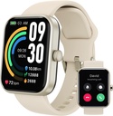TOZO 2025 New Upgraded Smart Watch for Men Women for iPhone&Android, 1.83" Fitness Tracker Bluetooth Call [Answer/Make], IP68 Waterproof Sleep Monitor, 100+ Sport Modes Gold