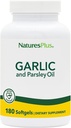 Natures Plus Garlic & Parsley - Naturally Promotes Healthy Cholesterol & Blood Pressure Levels - 180 Softgels (180 Servings)