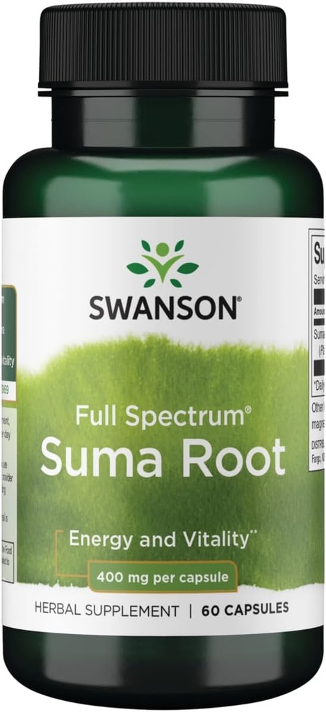 Swanson Full Spectrum Suma Root 400 Milligrams 60 Capsules