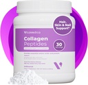 VitaMedica Collagen Peptides Powder for Women & Men - Healthy Hair, Skin, Nails, Bones and Joints - Hydrolyzed Types I & III, Grass-Fed, Pasture-Raised Protein, Zero Sugar - 30 Servings