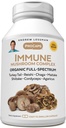 ANDREW LESSMAN Immune Mushroom Complex 180 Capsules – Organic Full Spectrum Blend of Seven Mushrooms – Supports Healthy Immune Function – No Additives. Mushroom Complex Supplement