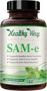 1500mg SAM-e Supplement - High Strength S-Adenosyl-L-Methionine Capsules 1500mg per Serving for Brain Liver and Mood Support - Non-GMO High Absorption Same Supplement (60 Servings)