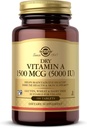 Solgar Dry Vitamin A 1500 mcg (5000 IU), 100 Tablets - Supports Healthy Eyes, Skin & Immune System - Non-GMO, Vegan, Gluten Free, Dairy Free, Kosher - 100 Servings