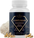 Gemma Soul Foods Organic Lion's Mane Mushroom Complex - Non-GMO Lions Mane Supplement Non Tropic Chaga Shiitake and Reishi Focus Supplement 60 Caps