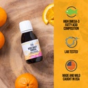 On Target Living Kids Daily Omega- Fruitylicious Flavor 3.33 oz. | Naturally Occurring Vitamins A & D | Monk Fruit & Orange Flavor | Premium Line Caught Cod Liver Oil