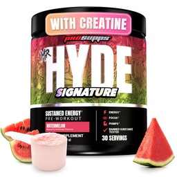ProSupps Mr. Hyde Signature Pre Workout Powder with Creatine, Beta Alanine & Caffeine - Performance, Energy & Endurance - Clean Fitness & Gym Supplements for Men & Women (Watermelon, 30 Servings).
