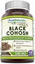 Pure Naturals Black Cohosh Menopause Relief - Natural Solutions for Menopause Support - 540 Mg Supplement with Pure Root Extract 120 Capsules