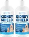 Dog and Cat Kidney Support, Canine Feline Renal Health Support Supplement for Normal Kidney Function, Creatinine, Detox, Best Kidney Cat Supplement, Improve Pets Alive an Kidney Health - 2 Pack