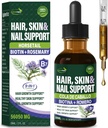 Herbal Liquid Drops, for Hair Growth, Healthy Skin & Nail Growth, with Horsetail Biotin Rosemary Extract. 2oz