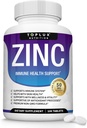 Zinc Supplement 50mg for Immune Support – Pure Natural Zinc Oxide to Boost Immune System, Skin & Antioxidant Support, High Potency Immunity Booster, for Men Women, 100 Tablets