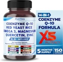 Coenzyme Q-10 Red Yeast Rice Quercetin Magnesium Malate, Glycinate, Citrate - Made in USA