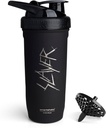 Smartshake Rockband Reforce Stainless Steel Protein Shaker Bottle - Non Insulated Gym Bottle | Metal Shaker Bottles - 900 ml | 30 oz - Leakproof Screw-on Lid - BPA Free | Slayer, Scratchy Logo