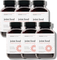 SMARTERNUTRITION Joint Food - Whole-Food Joint Supplement to Support Lubrication & Mobility - Formulated with Collagen Type II, MSM, Vitamin C, Turmeric, Bromelain - 6 Pack[180-Day Supply]